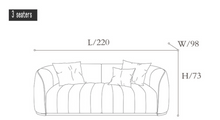 Load image into Gallery viewer, &quot;Arna Royal LUXURY Collection&quot; Luxury Plus Furniture - Sleek &amp; Stylish Modern 2 Piece Lounge Suite
