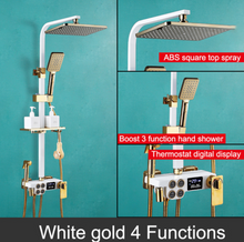Load image into Gallery viewer, &quot;Arna&quot; Collection - Modern Rainfall Shower Head Mixer Set with thermostat
