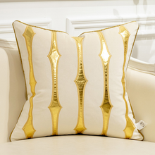 Load image into Gallery viewer, &quot;Arna Royal LUXURY Collection&quot; European-Style Sofa Cushion Cover Luxury 45cm x 45cm Silver/Gold Range
