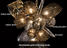Load image into Gallery viewer, &quot;Arna&#39;s Luxury  Collection&quot; Chandelier 80cm x 135cm Luxury Blown Glass
