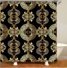 Load image into Gallery viewer, Luxury 3D Golden Collection Shower Curtain Waterproof Bath Curtain Washable Cloth
