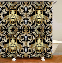 Load image into Gallery viewer, Luxury 3D Golden Collection Shower Curtain Waterproof Bath Curtain Washable Cloth
