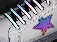 Load image into Gallery viewer, Trendy Fluorescent Reflective Shoe Laces - Many Colours/Sizes - NEW ARRIVAL
