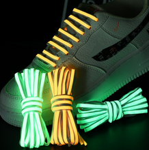 Load image into Gallery viewer, Trendy Fluorescent Reflective Shoe Laces - Many Colours/Sizes - NEW ARRIVAL
