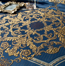 Load image into Gallery viewer, &quot;Arna Lisa&quot; Royal Collection - Luxury Blue High Precision Jacquard Egyptian Cotton - Queen 9 Piece
