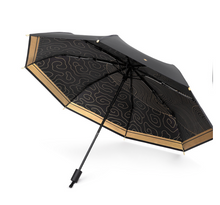 Load image into Gallery viewer, &quot;Arna Collection&quot; Luxury Umbrella - Black &amp; Gold Highest Quality
