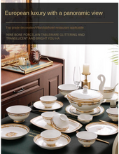 Load image into Gallery viewer, &quot;Arna Lisa&quot; Royal Collection - Luxury 60 Piece Ceramic Dinnerware
