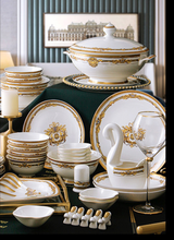 Load image into Gallery viewer, &quot;Arna Lisa&quot; Royal Collection - Luxury 60 Piece Ceramic Dinnerware
