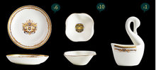 Load image into Gallery viewer, &quot;Arna Lisa&quot; Royal Collection - Luxury 60 Piece Ceramic Dinnerware
