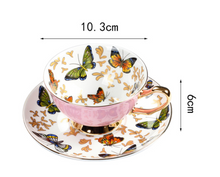 Load image into Gallery viewer, &quot;Arna Lisa&quot; Royal Collection - Luxury Britsh Bone China 6 Cups &amp; Saucers - Many Designs
