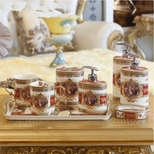 Load image into Gallery viewer, &quot;Arna Lisa&quot; Royal Collection - Luxury Bone China 8 Piece Bathroom Set - Gift Boxed
