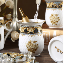 Load image into Gallery viewer, &quot;Arna Lisa&quot; Royal Collection - Luxury Ceramic 5 Piece Bathroom Set
