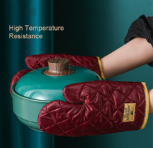Load image into Gallery viewer, Luxury - Limited Edition Oven Mitts - Green or Burgundy
