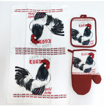 Load image into Gallery viewer, Matching 3 Piece Oven Mitt, Tea Towel and Placemat Set - Many Styles
