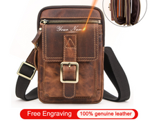 Load image into Gallery viewer, &quot;Legend Collection&quot; - New Men&#39;s Genuine Leather Shoulder/Cross Body/Belt Bag Horse/Cowhide FREE ENGRAVING PERSONALISE
