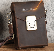 Load image into Gallery viewer, &quot;Legend Collection&quot; - New Men&#39;s Genuine Leather Cross Body Horse/Cowhide FREE ENGRAVING PERSONALISE
