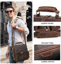 Load image into Gallery viewer, &quot;Legend Collection&quot; - New Men&#39;s Genuine Leather Shoulder/Messenger Bag Horse/Cowhide FREE ENGRAVING PERSONALISE

