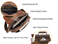 Load image into Gallery viewer, &quot;Legend Collection&quot; - New Men&#39;s Genuine Leather Shoulder/Messenger Bag Horse/Cowhide FREE ENGRAVING PERSONALISE
