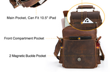 Load image into Gallery viewer, &quot;Legend Collection&quot; - New Men&#39;s Genuine Leather Shoulder/Messenger Bag Horse/Cowhide FREE ENGRAVING PERSONALISE
