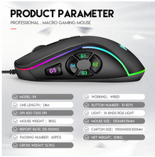 Load image into Gallery viewer, Gaming Mouse Wired 10 Button Adjustable RGB
