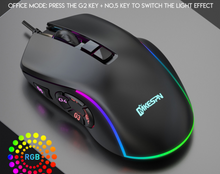 Load image into Gallery viewer, Gaming Mouse Wired 10 Button Adjustable RGB
