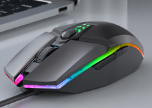 Load image into Gallery viewer, Wired Gaming Mouse 1600 DPI Optical 6 Buttons USB Mouse With RGB BackLight

