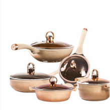 Load image into Gallery viewer, &quot;Arna Lisa Royal Collections&quot; Gold Diamond Queen Series Frying Pan Non-stick Stockpot Wok Pots
