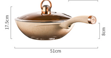 Load image into Gallery viewer, &quot;Arna Lisa Royal Collections&quot; Gold Diamond Queen Series Frying Pan Non-stick Stockpot Wok Pots
