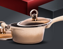 Load image into Gallery viewer, &quot;Arna Lisa Royal Collections&quot; Gold Diamond Queen Series Frying Pan Non-stick Stockpot Wok Pots
