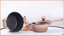Load image into Gallery viewer, &quot;Arna Lisa Royal Collections&quot; Gold Diamond Queen Series Frying Pan Non-stick Stockpot Wok Pots

