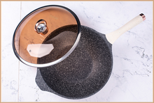 Load image into Gallery viewer, &quot;Arna Lisa Royal Collections&quot; Gold Diamond Queen Series Frying Pan Non-stick Stockpot Wok Pots
