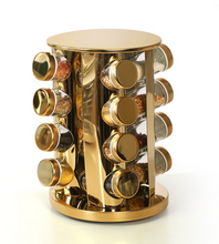 Load image into Gallery viewer, &quot;Arna Lisa&quot; Royal Collection - Luxury Rotary Seasoning Set 16 High Quality Red/Gold/Silver
