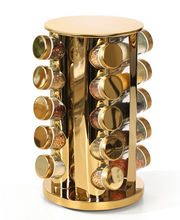 Load image into Gallery viewer, &quot;Arna Lisa&quot; Royal Collection - Luxury Rotary Seasoning Set 20 High Quality Red/Gold/Silver
